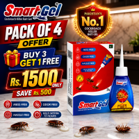 SmartGel Cockroach Killer Bait Gel (20gm) – Pack of 4